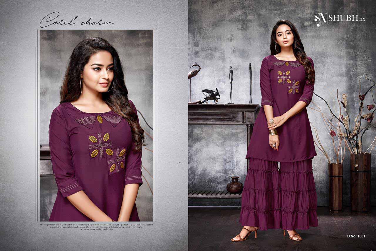 Shubh Nx Apoorva Vol-1 Muslin Sharara Kurti Sets Shubh Nx Apoorva Vol-1 Muslin Sharara Kurti Sets